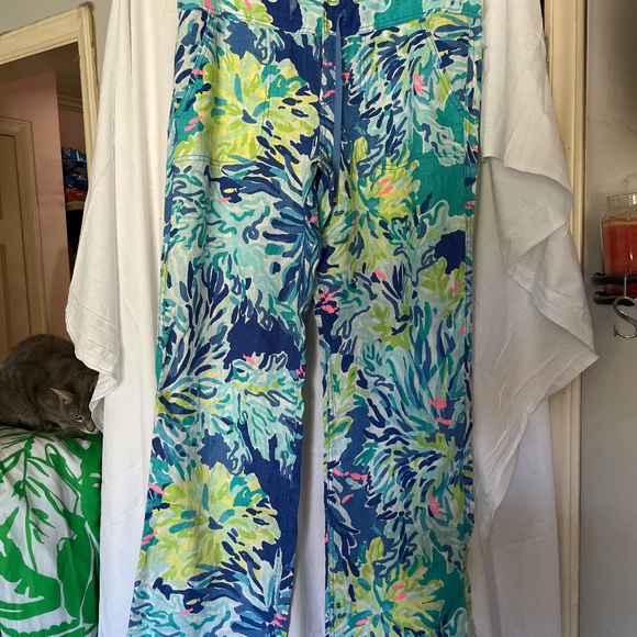 Lilly Pulitzer linen pants - Picture 1 of 3